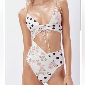 For Love & Lemons Neapolitan one piece bikini, size XS.